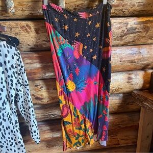 FARM Rio Multicolor Starry Night Midi Skirt